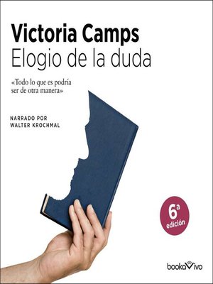 cover image of Elogio de la duda (An Ode to Doubt)
